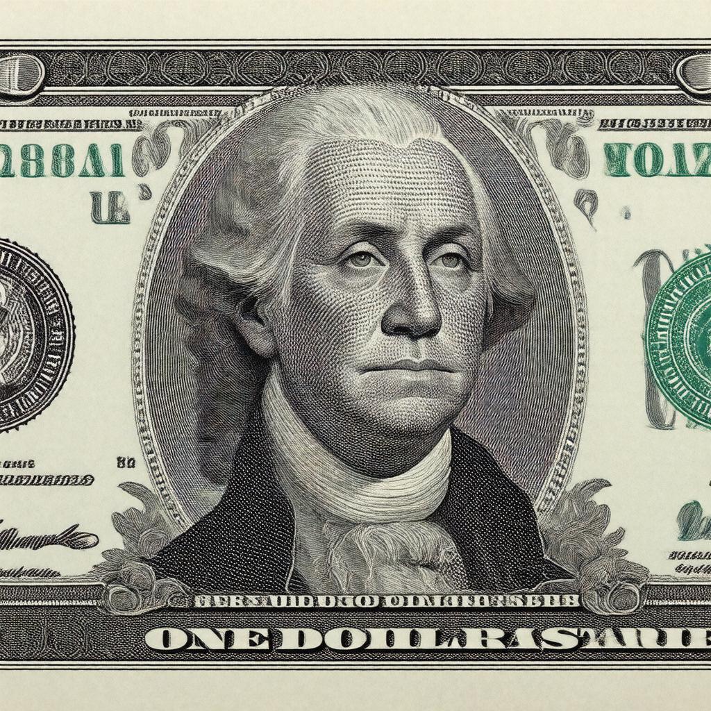 AI-created image of United States one-dollar bill