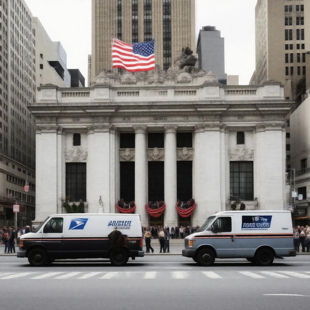 AI-created image of United States postal system