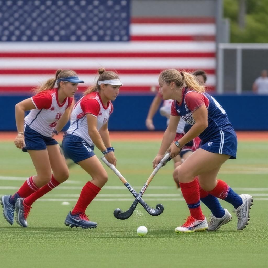 AI-created image of United States women's national field hockey team