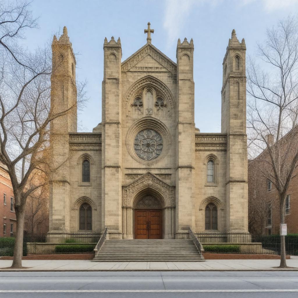 Click to view larger image AI-created image of Universalist National Memorial Church