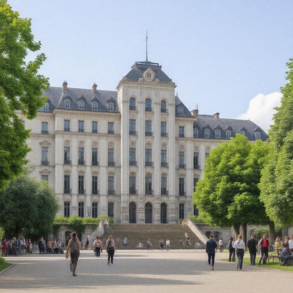 AI-created image of Université Paris-Sud