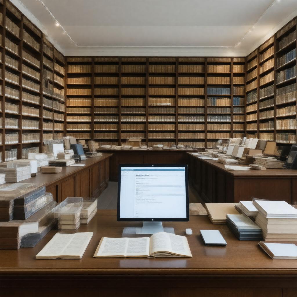 AI-created image of University Archives