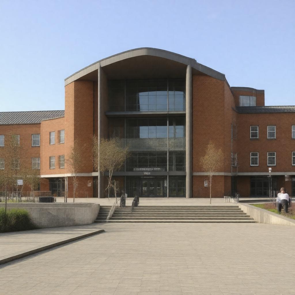 AI-created image of University Centre Grimsby