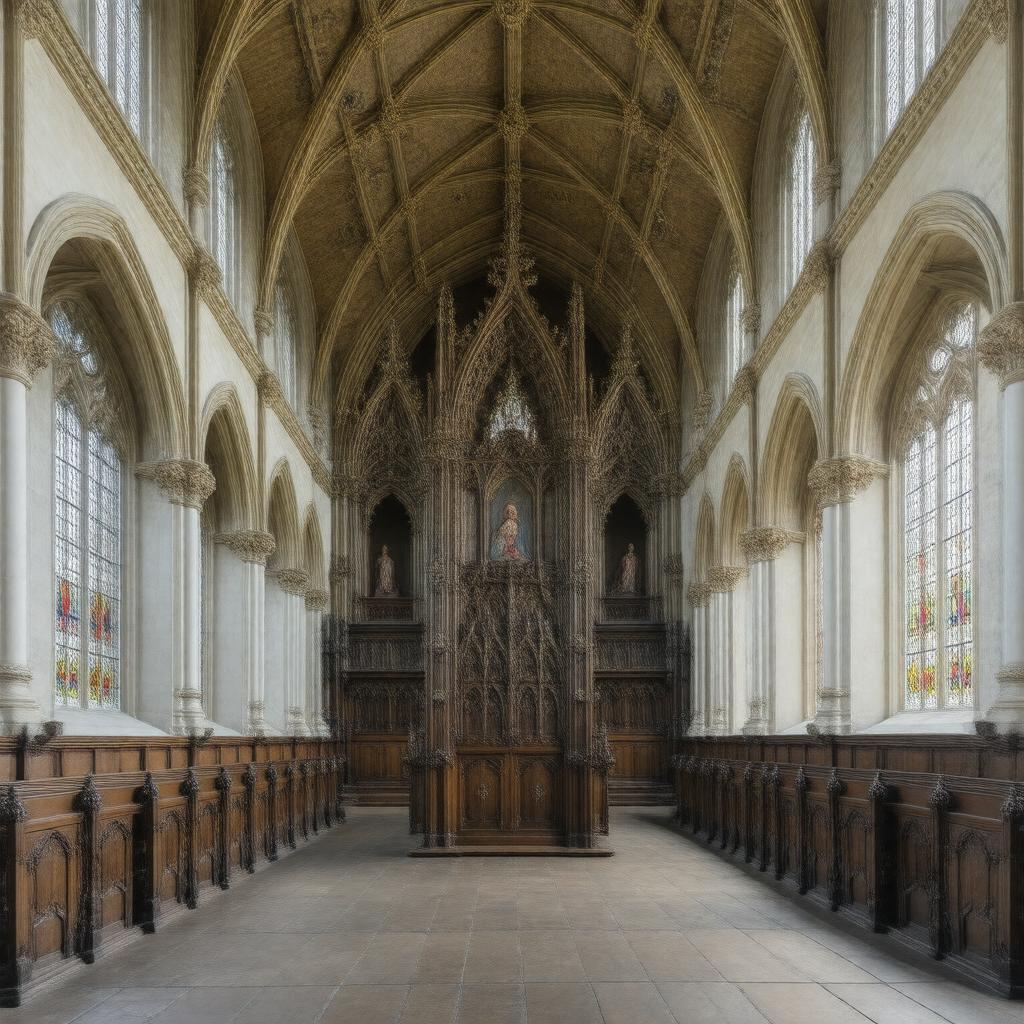 AI-created image of University College Chapel