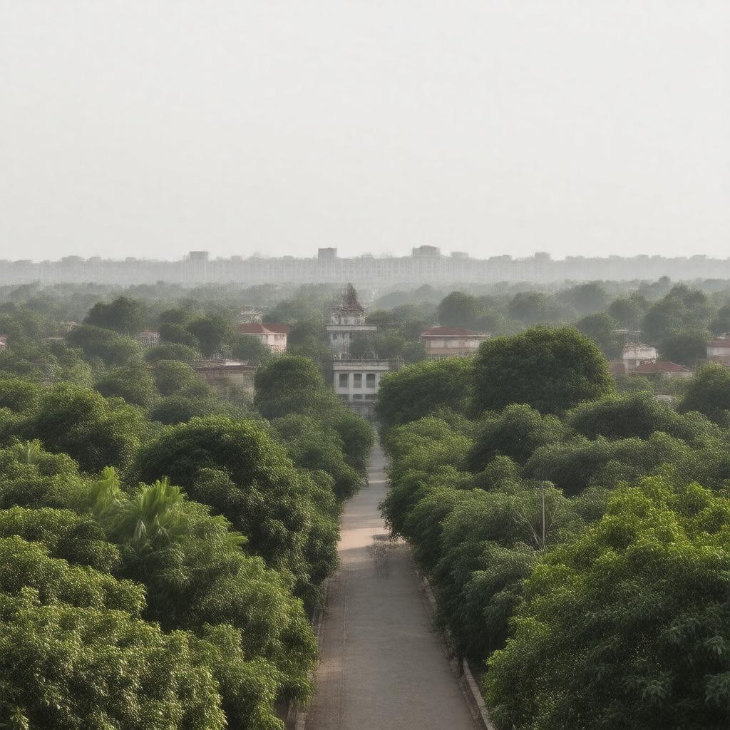AI-created image of University Enclave, North Campus, Delhi