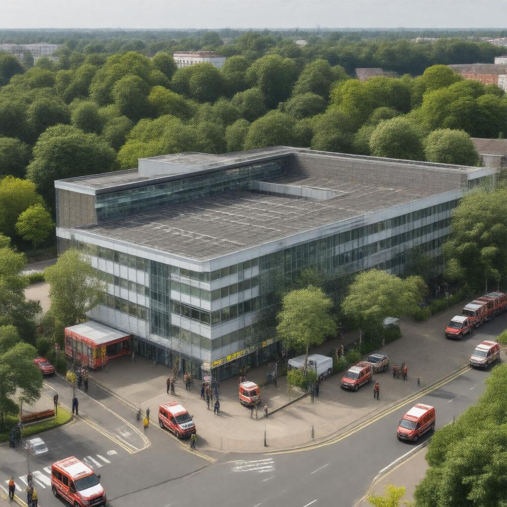 AI-created image of University Hospital Lewisham