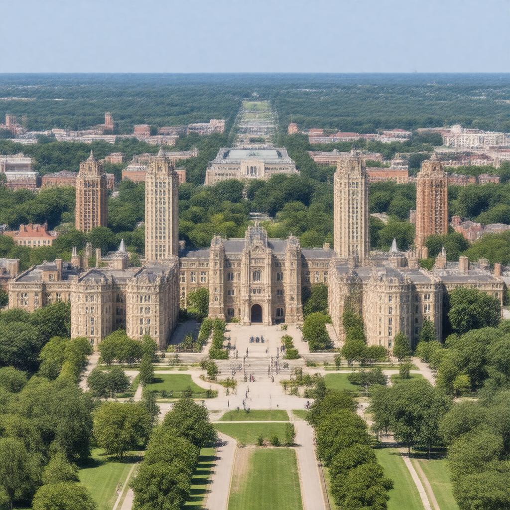 AI-created image of University at Albany, SUNY