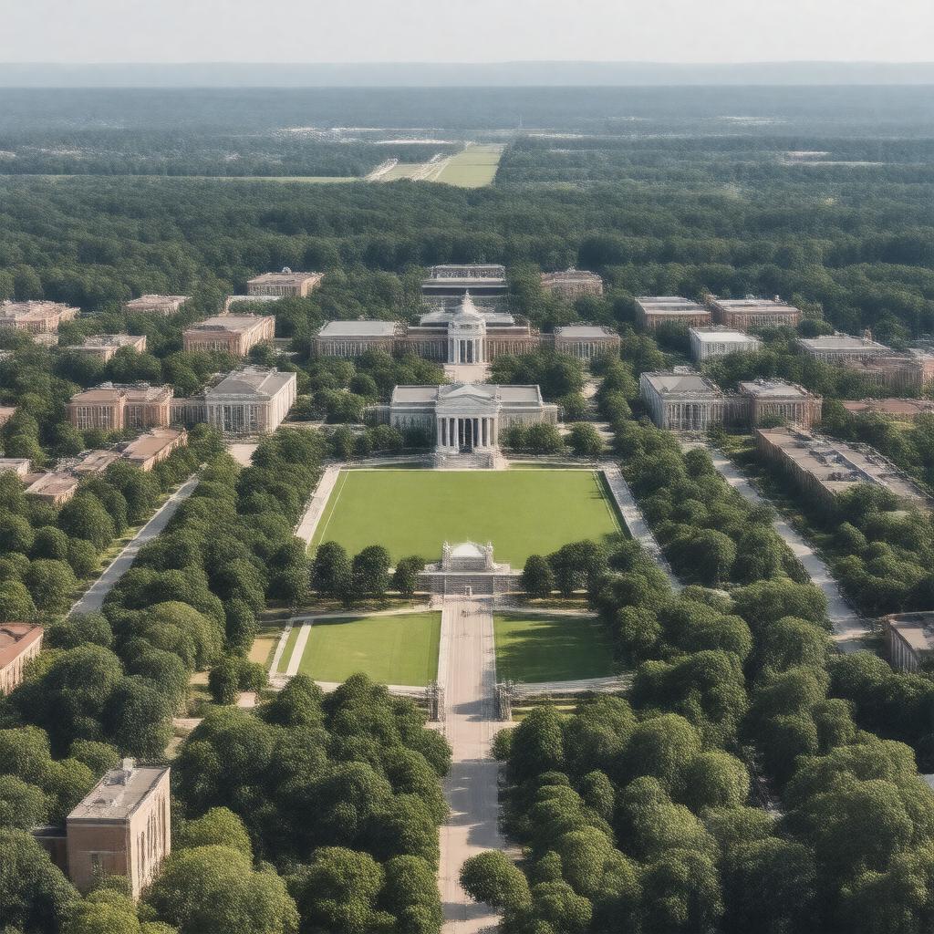 Click to view larger image AI-created image of University of Alabama campus