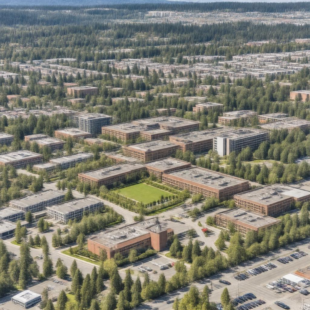 AI-created image of University of British Columbia Okanagan