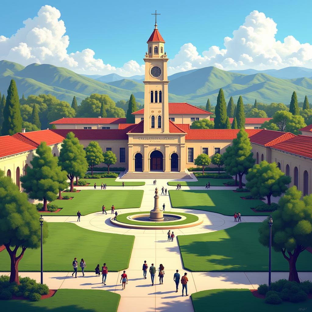 AI-created image of University of California, Davis