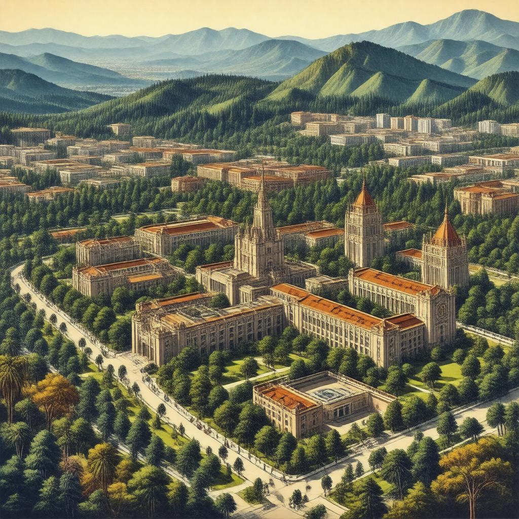 AI-created image of University of California system