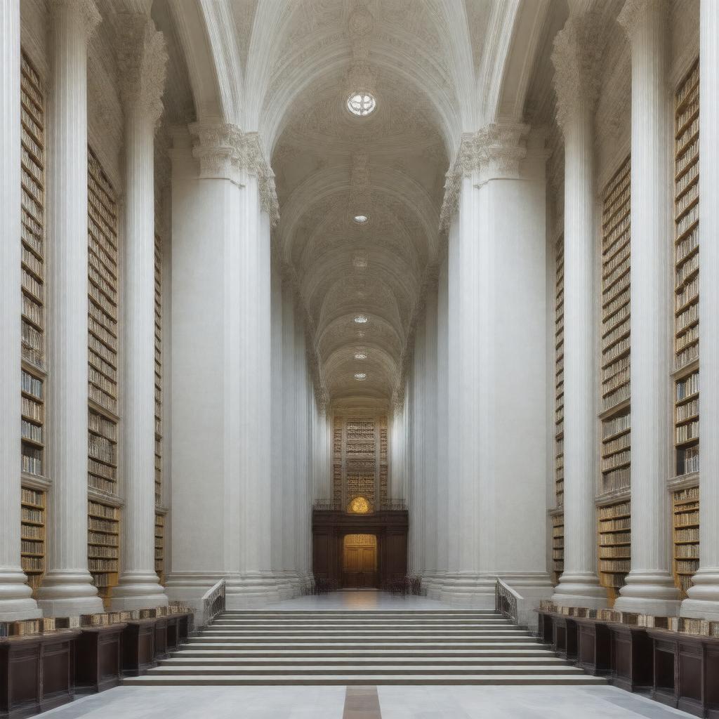 AI-created image of University of Chicago Library