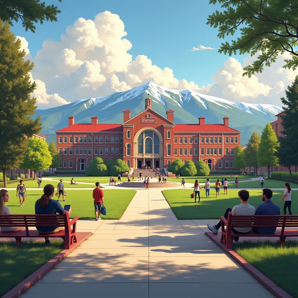 AI-created image of University of Denver