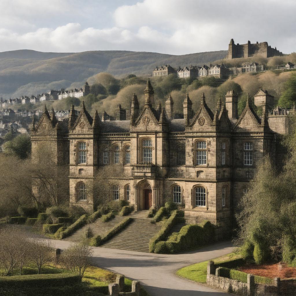 Click to view larger image AI-created image of University of Edinburgh Napier