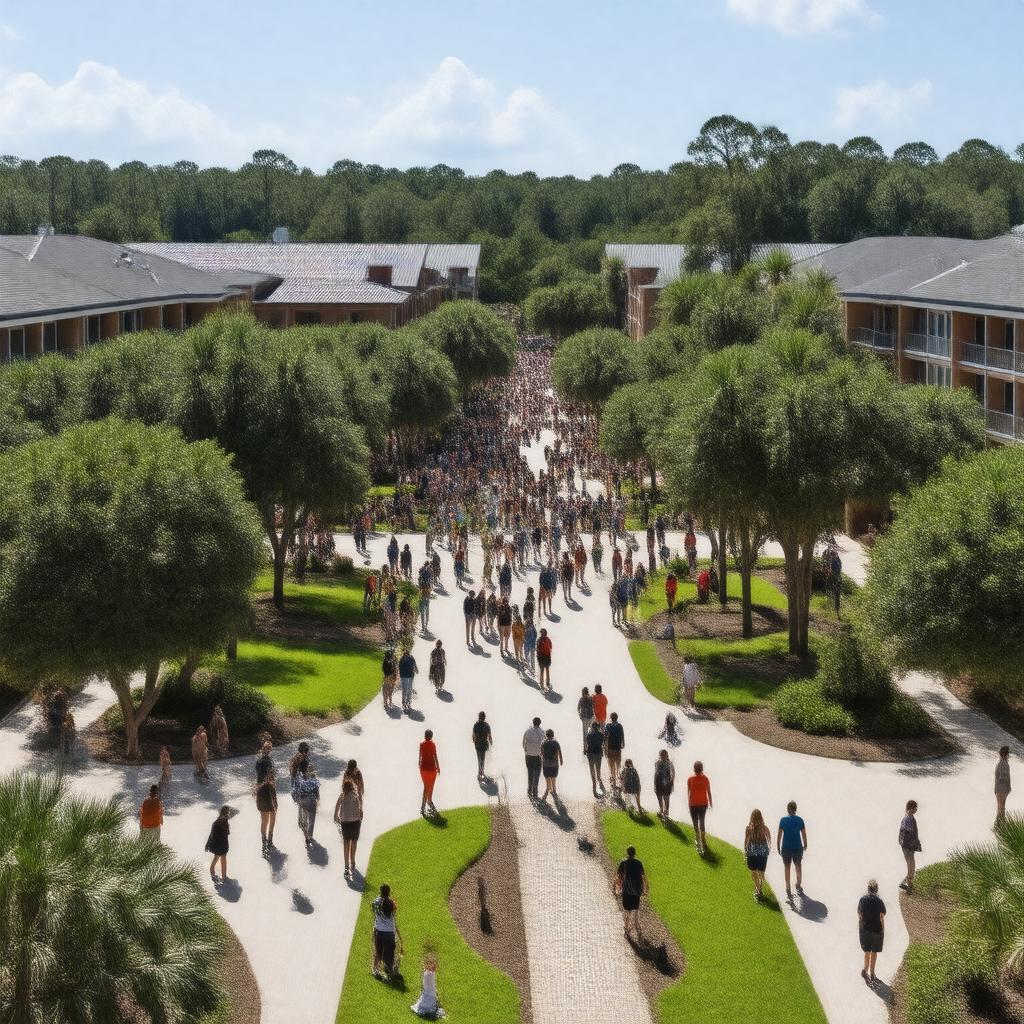 AI-created image of University of Florida Housing