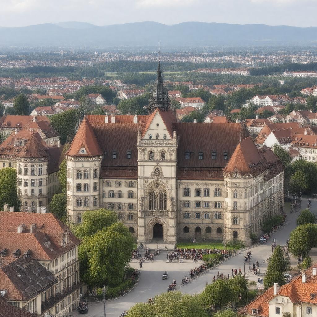 AI-created image of University of Freiburg