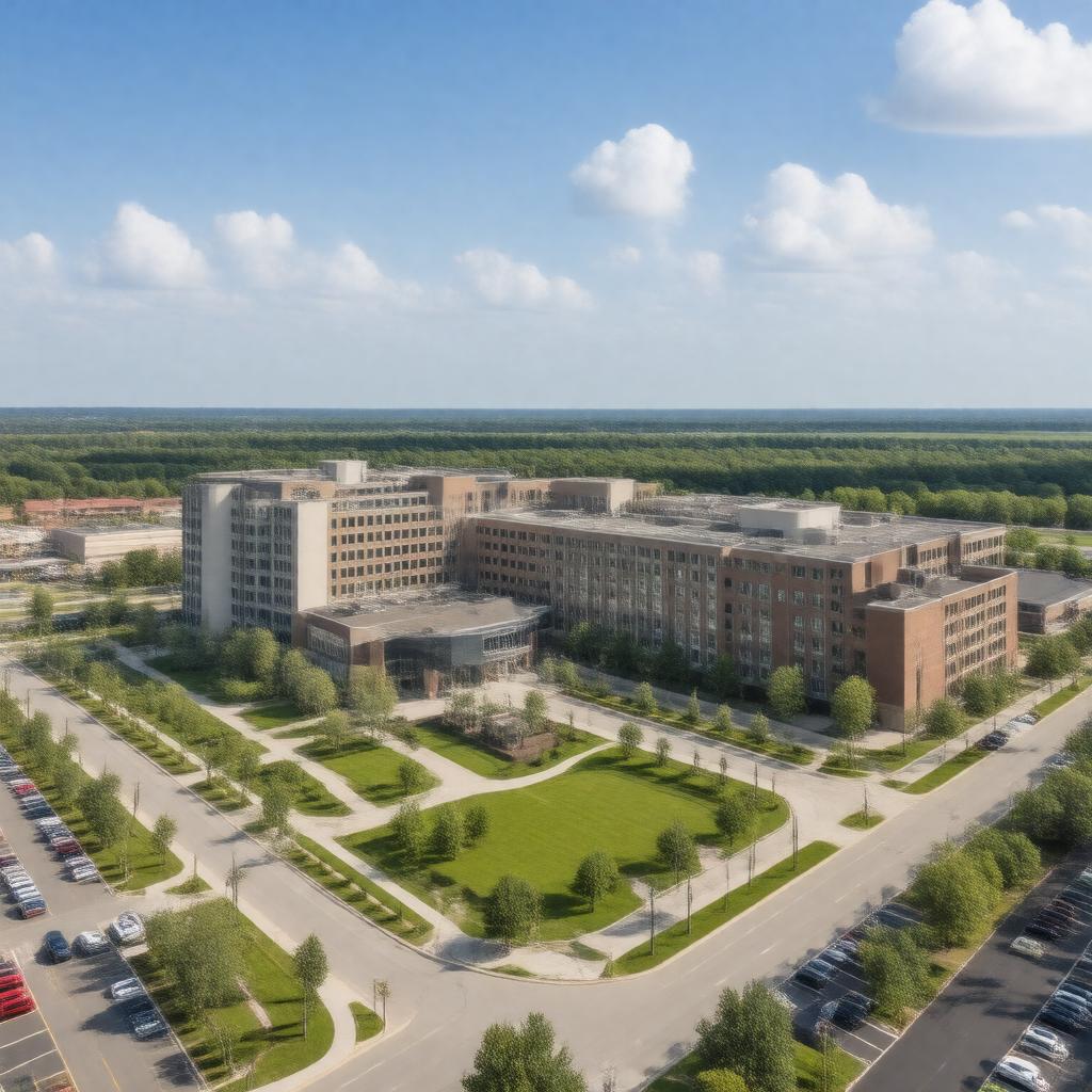 Click to view larger image AI-created image of University of Iowa Hospitals and Clinics