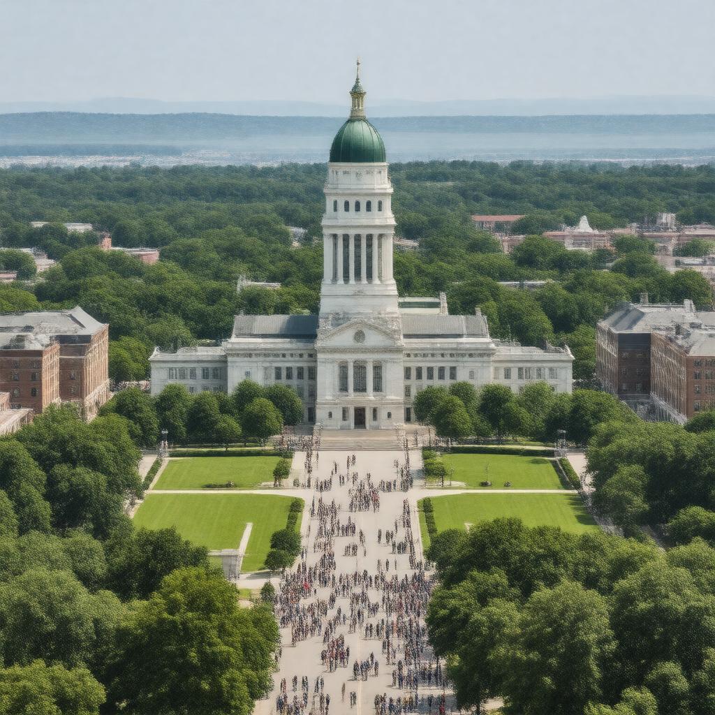 AI-created image of University of Iowa
