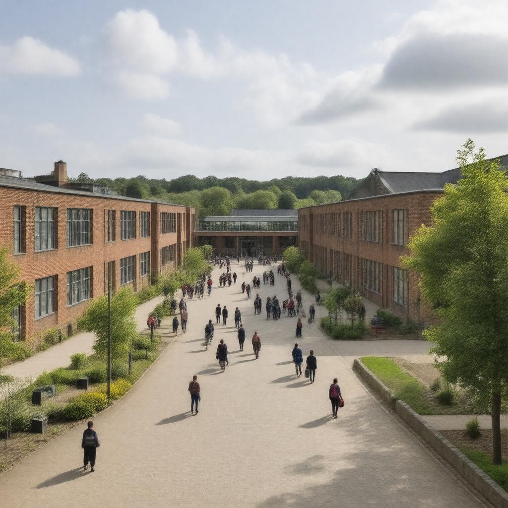 Click to view larger image AI-created image of University of Kent (Medway Campus)