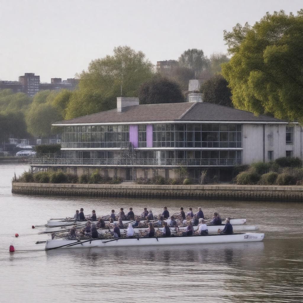 Click to view larger image AI-created image of University of London Boat Club