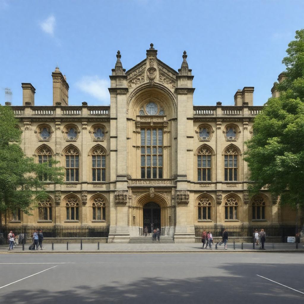 AI-created image of University of Manchester Library