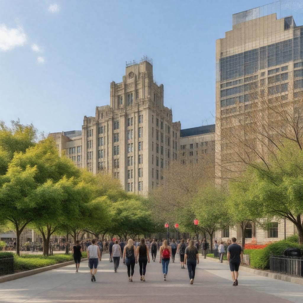 AI-created image of University of Maryland, Baltimore