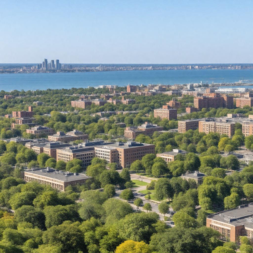 AI-created image of University of Massachusetts Boston