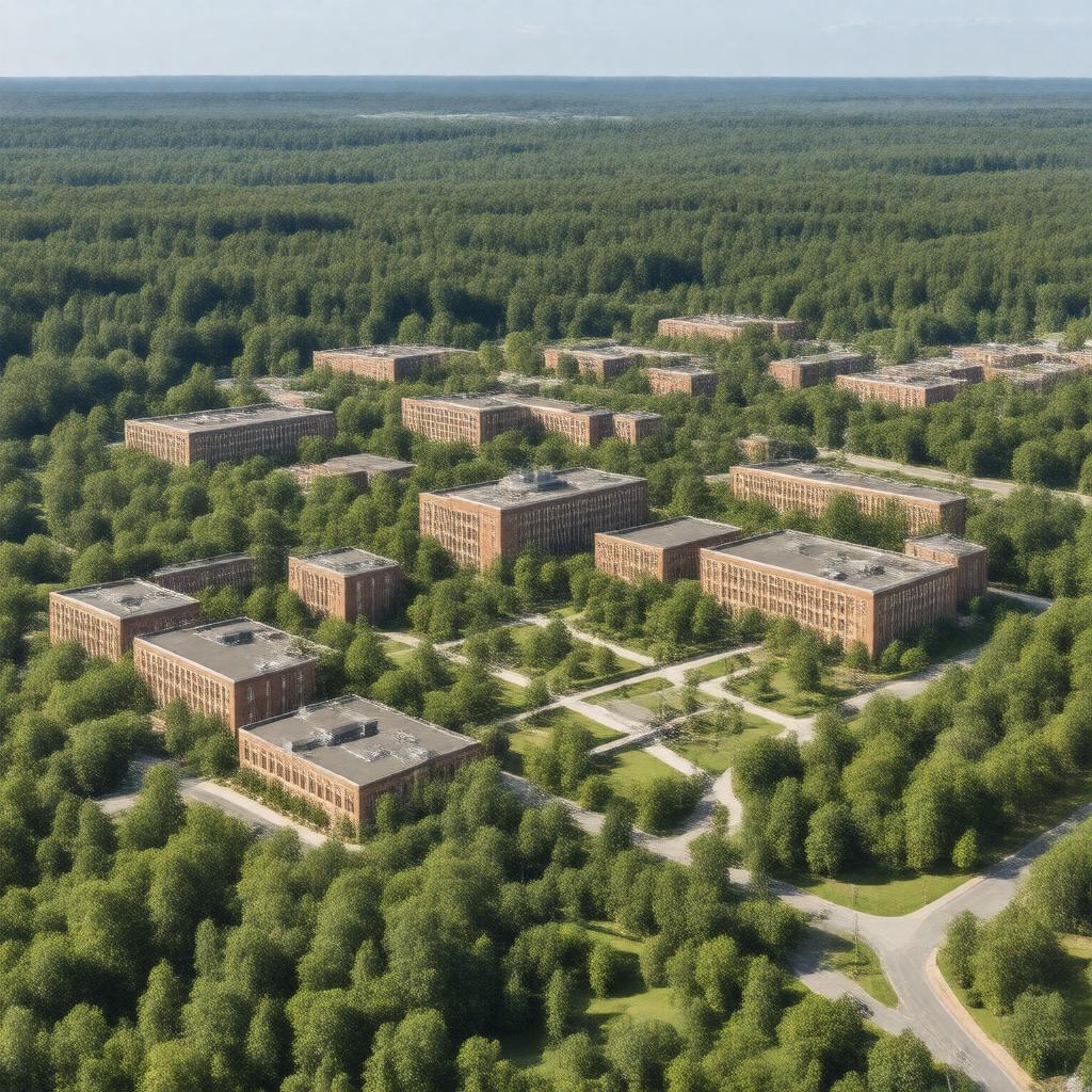 AI-created image of University of Massachusetts Dartmouth (satellite campus)