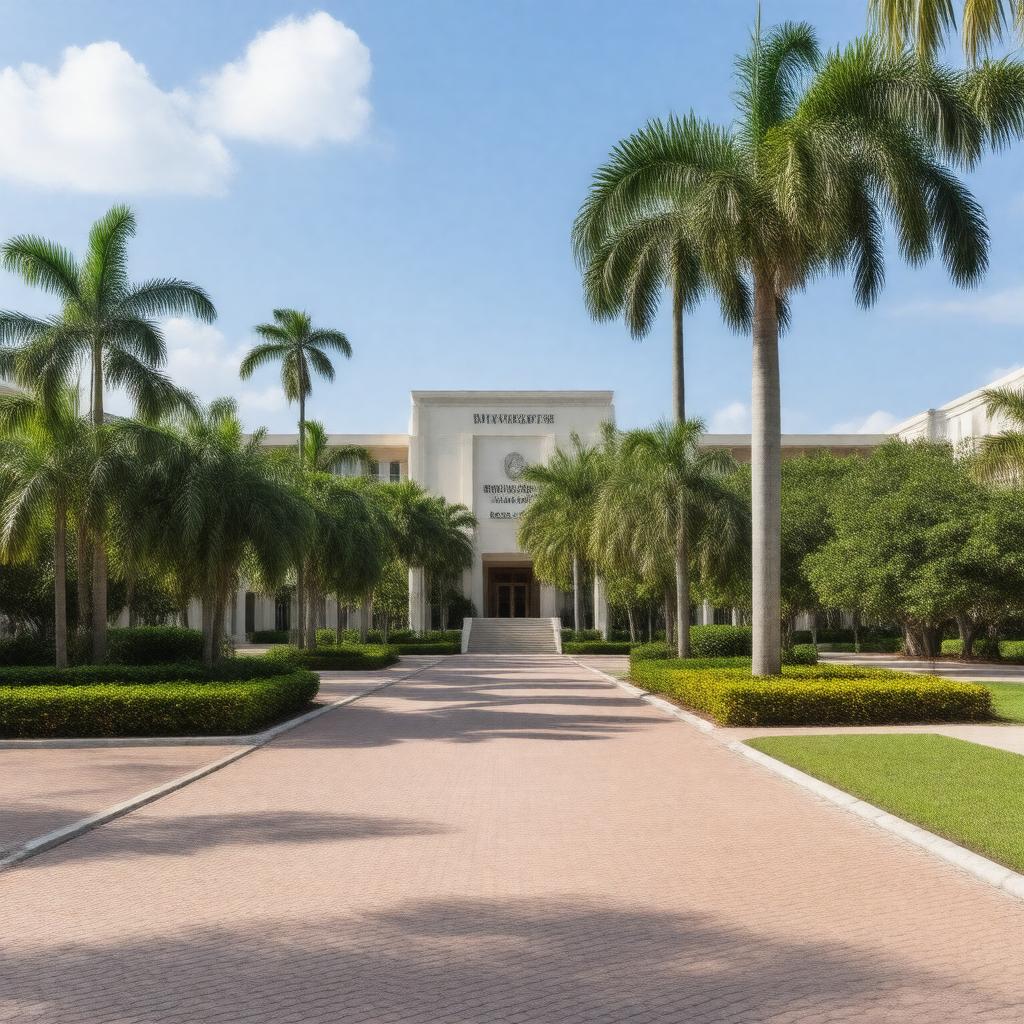 Click to view larger image AI-created image of University of Miami School of Law