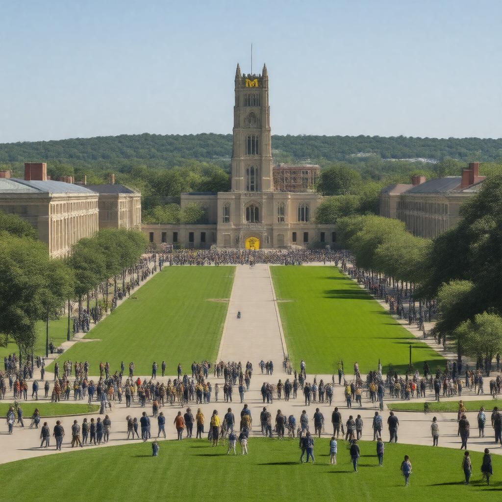 AI-created image of University of Michigan