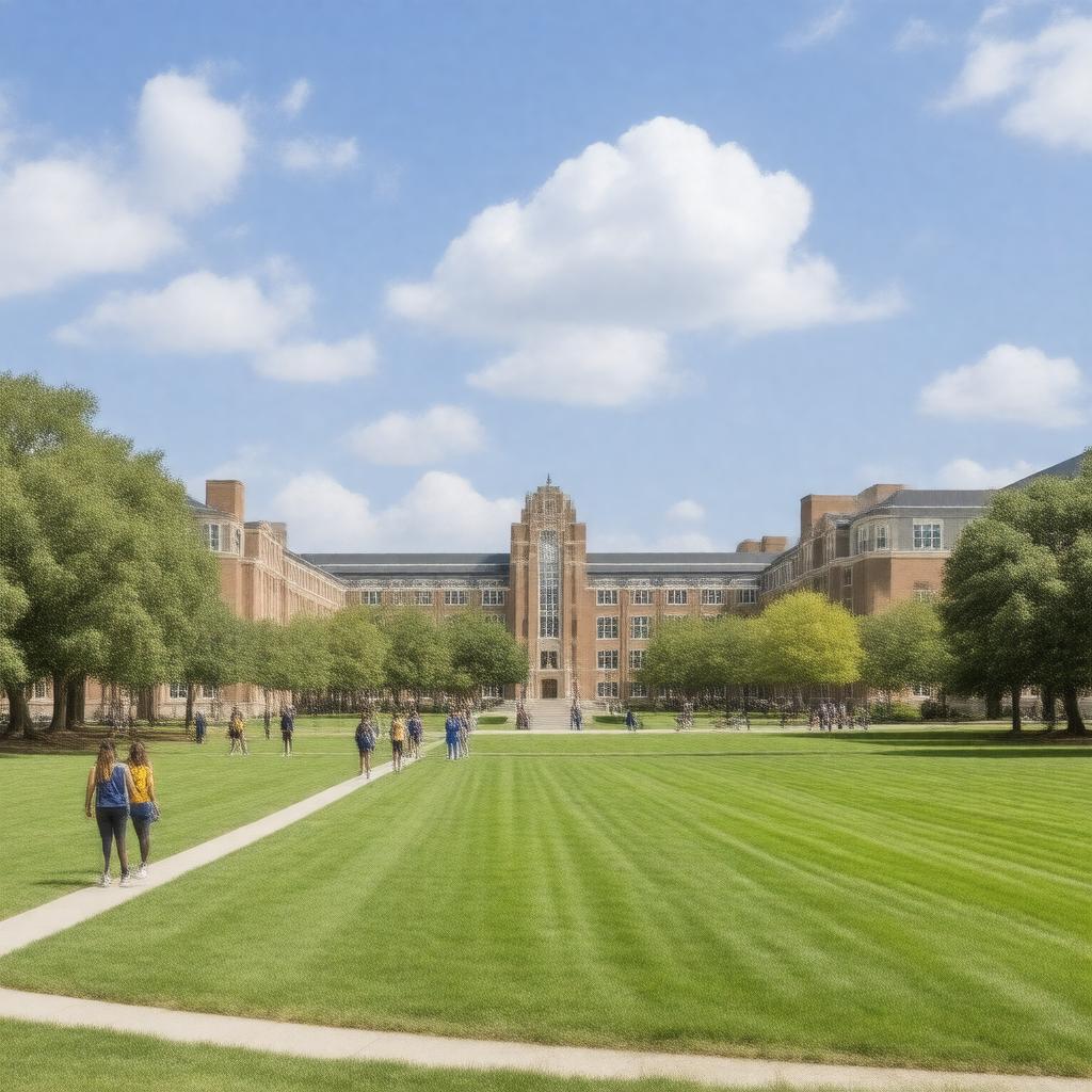 AI-created image of University of Michigan–Dearborn