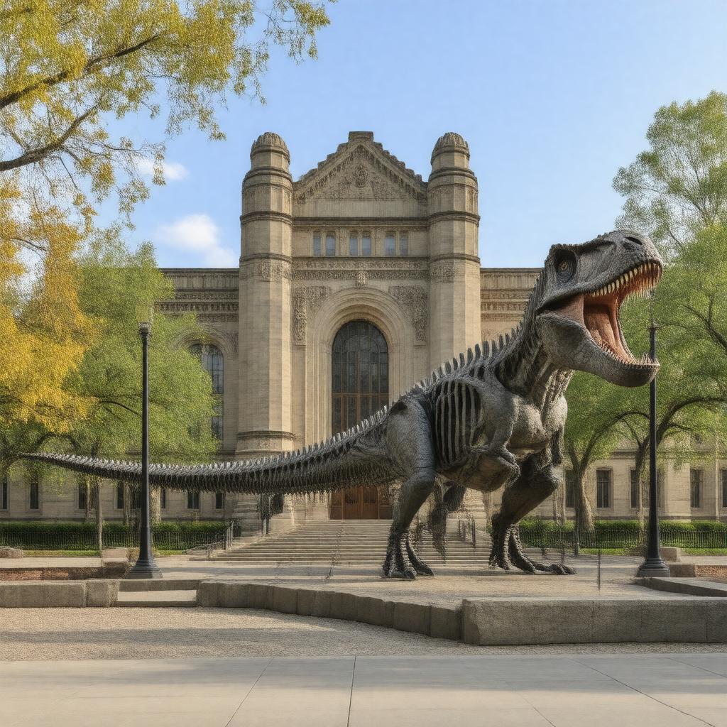 AI-created image of University of Michigan Museum of Natural History