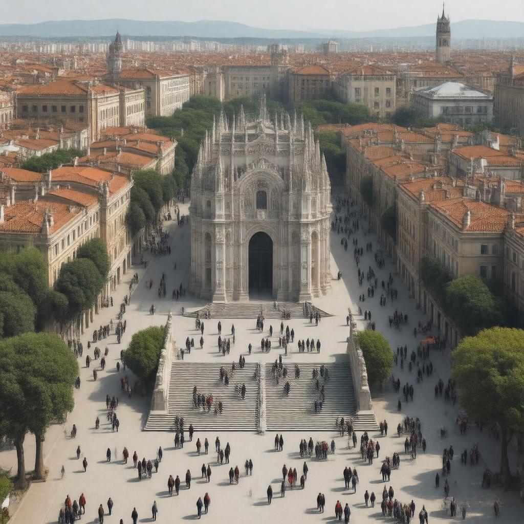 AI-created image of University of Milan