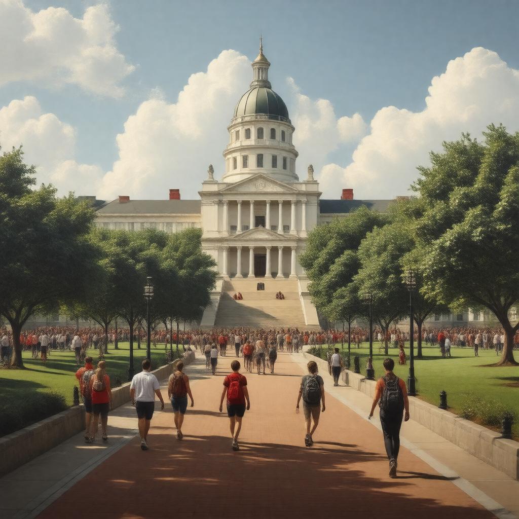 AI-created image of University of Nebraska