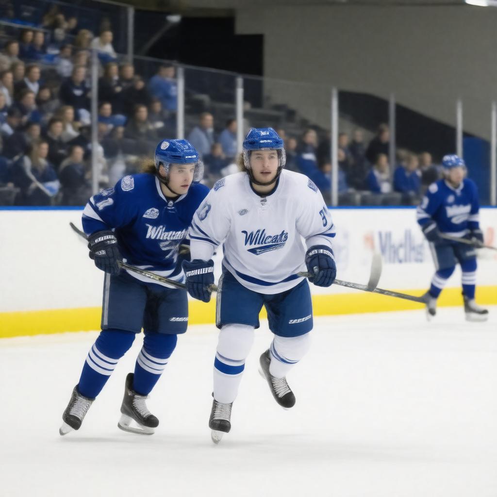 AI-created image of University of New Hampshire Wildcats women's ice hockey