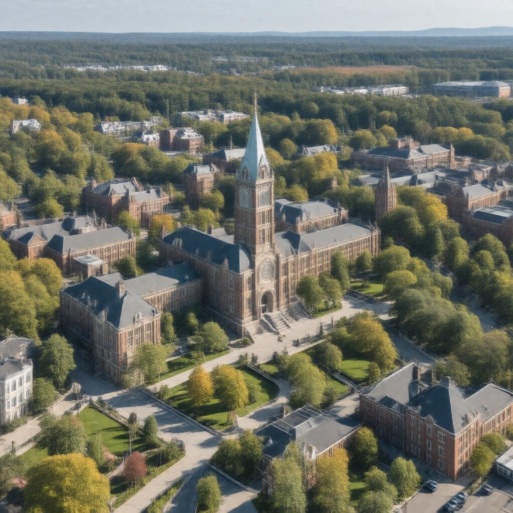 AI-created image of University of New Hampshire campus