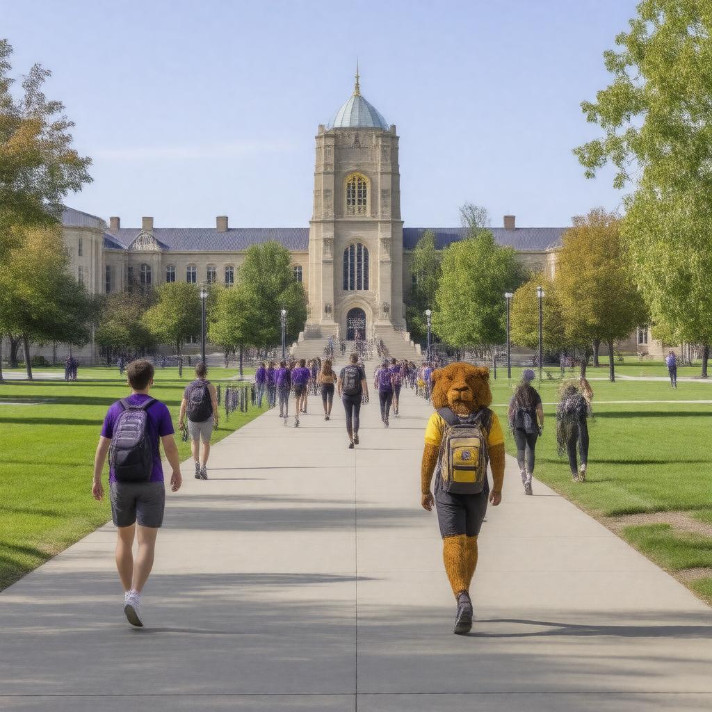 AI-created image of University of Northern Iowa