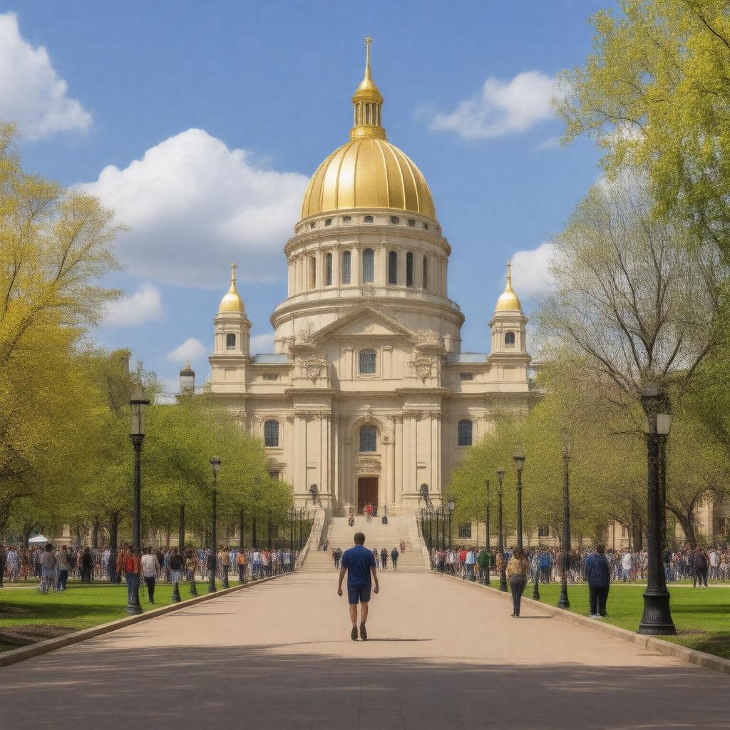 AI-created image of University of Notre Dame