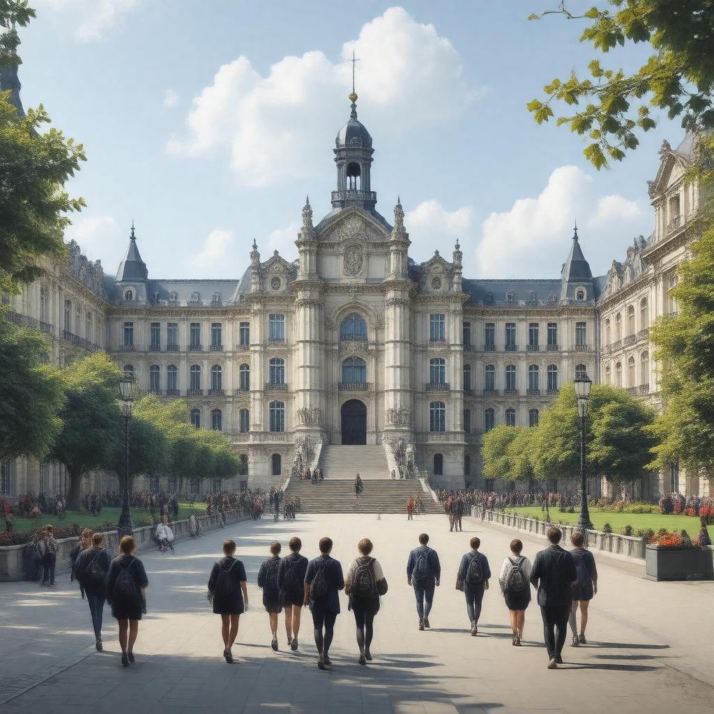 AI-created image of University of Orléans