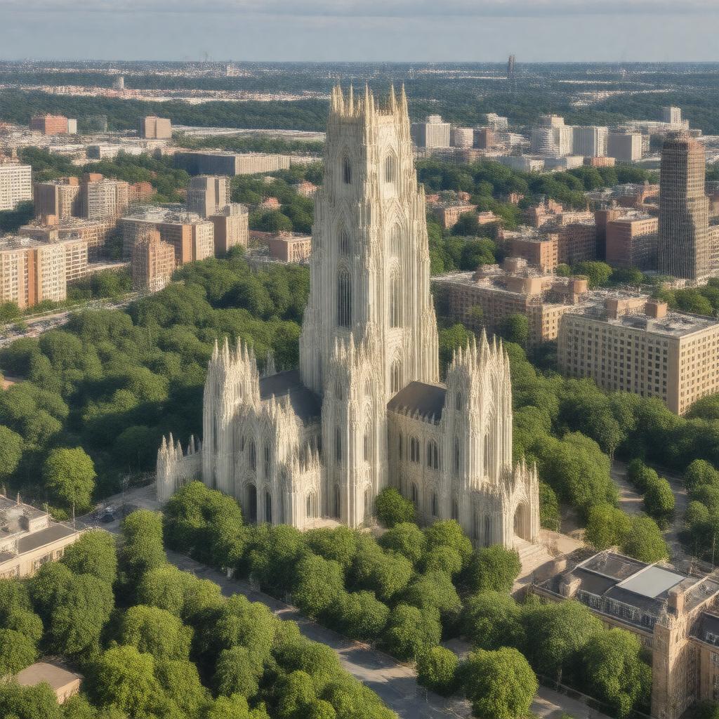 AI-created image of University of Pittsburgh