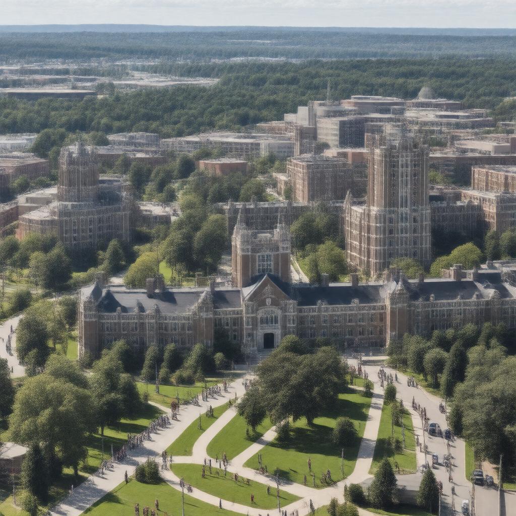 AI-created image of University of Scranton