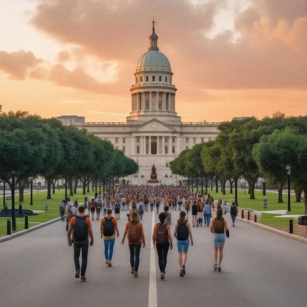 AI-created image of University of Texas