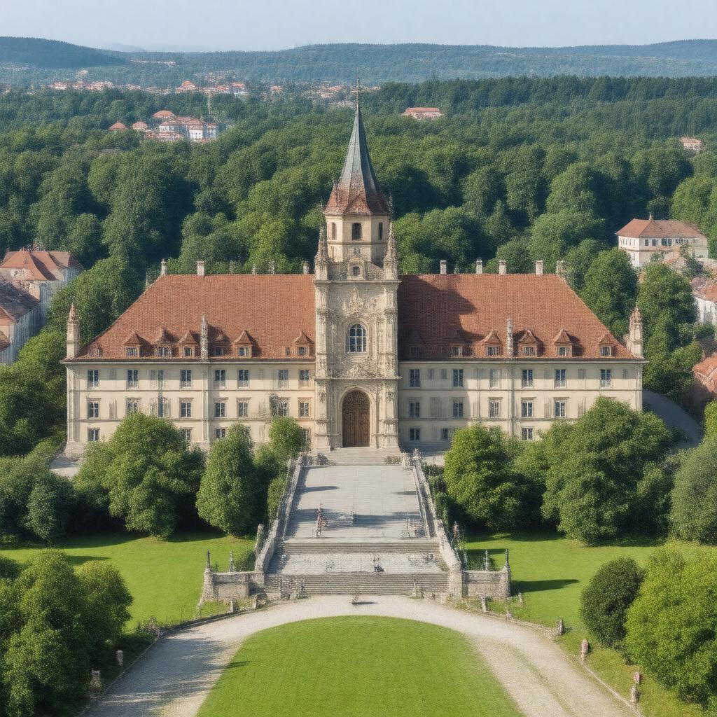 AI-created image of University of Würzburg