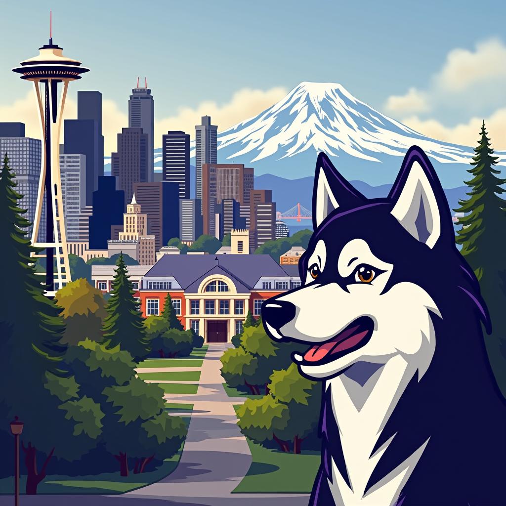 AI-created image of University of Washington