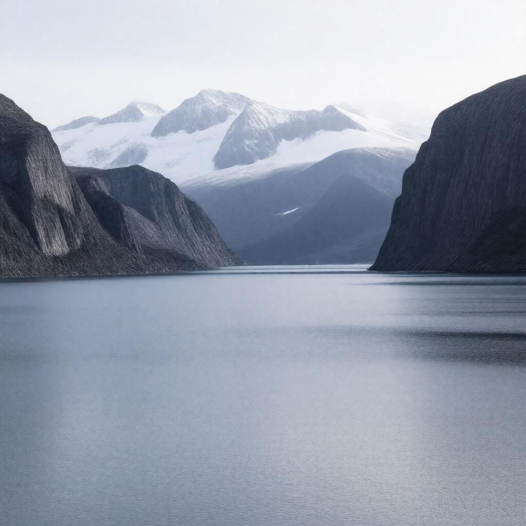 Click to view larger image AI-created image of Upernavik Fjord