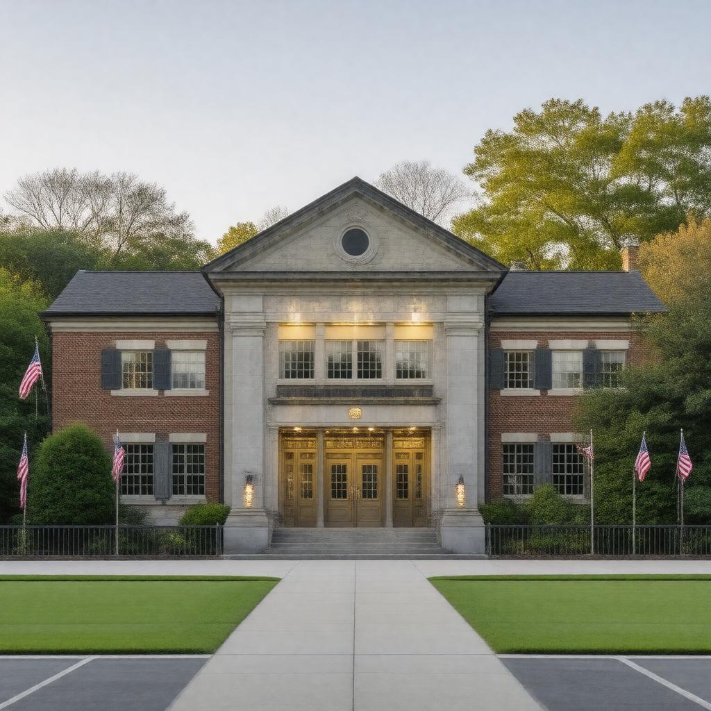 Click to view larger image AI-created image of Upper Arlington High School