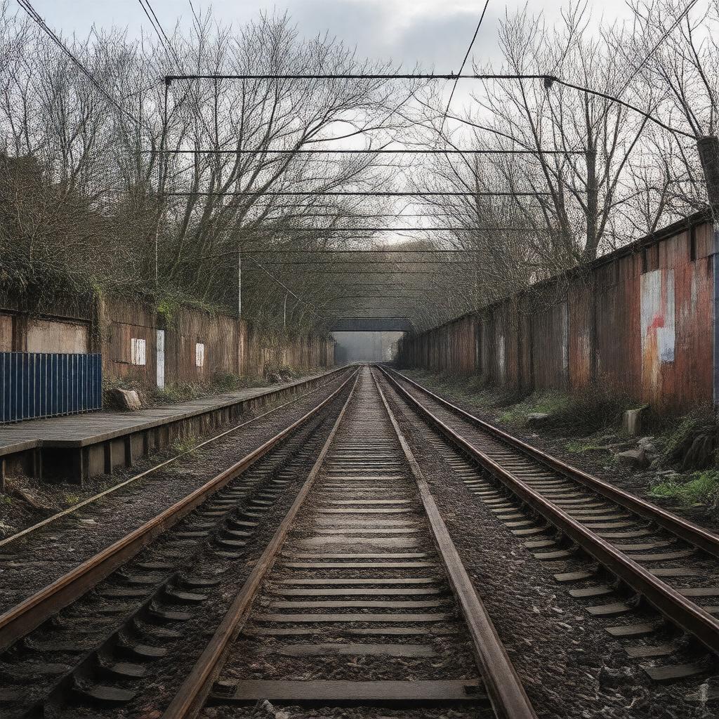 AI-created image of Upper Holloway Sidings