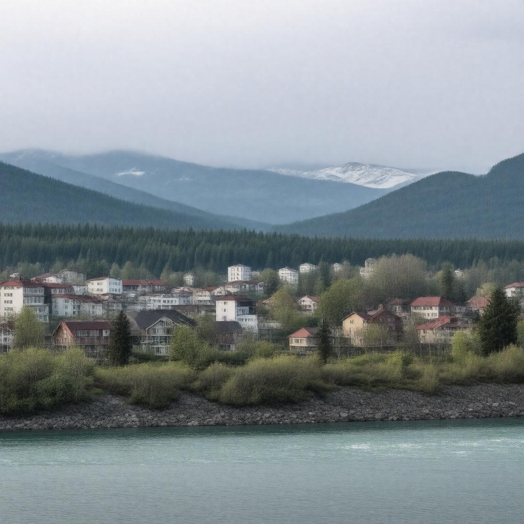 AI-created image of Upper Kalskag