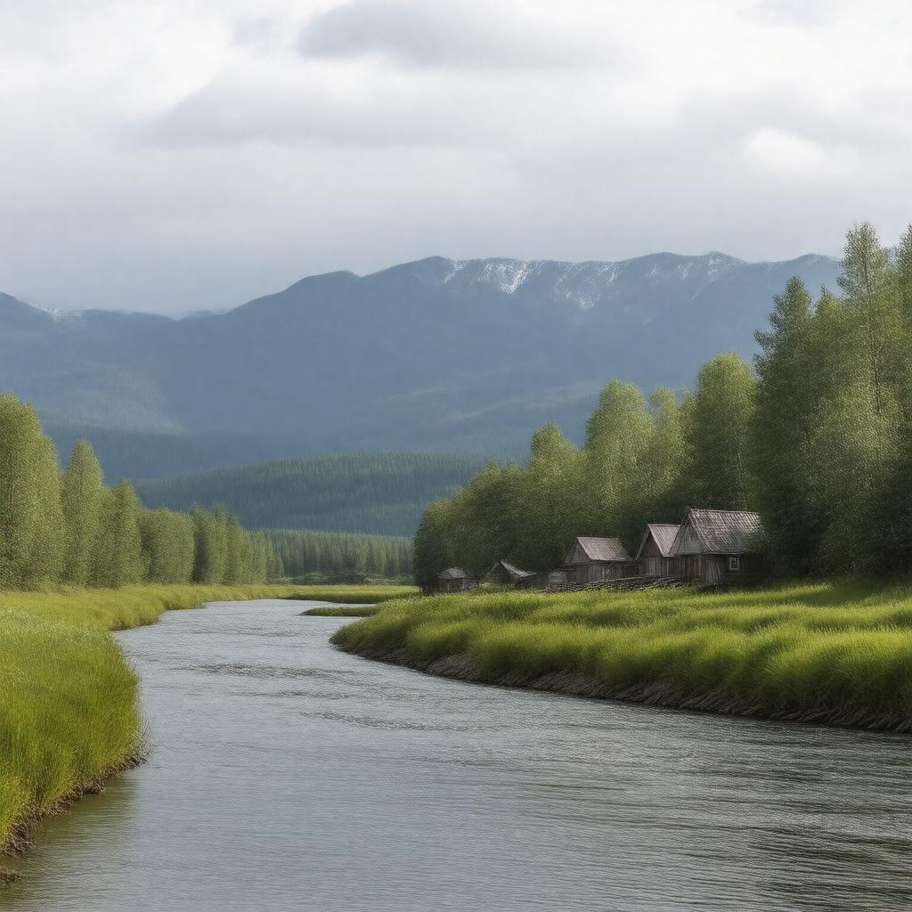 AI-created image of Upper Kuskokwim