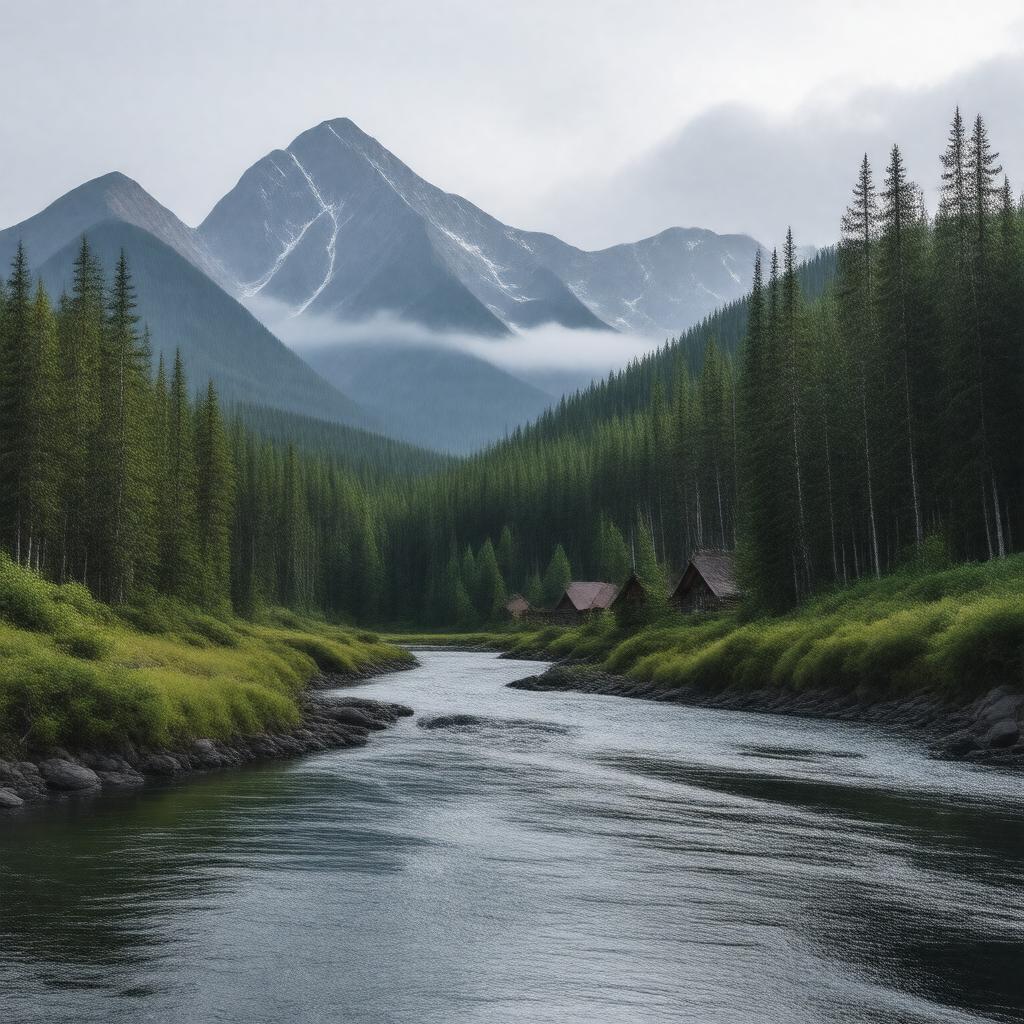 AI-created image of Upper Tanana